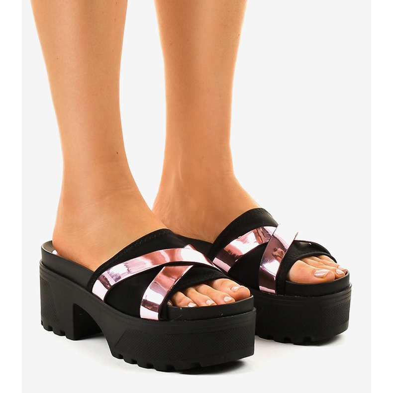 Schwarze High Heels CL-3A309-20 1