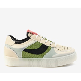 Grüne Sportschuhe LA51P Turnschuhe mehrfarbig 2