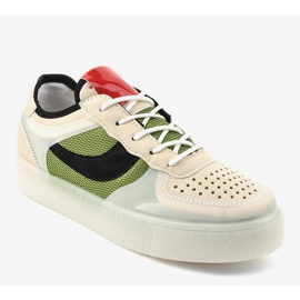 Grüne Sportschuhe LA51P Turnschuhe mehrfarbig 1