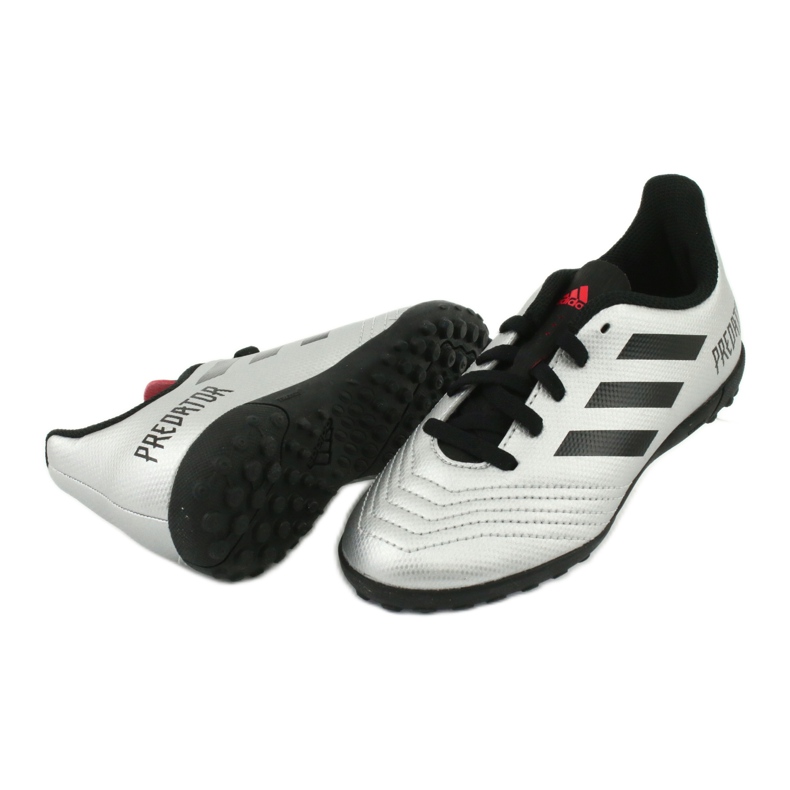 Adidas Predator 19.4 Tf Jr G25825 Fußballschuhe silber- 4