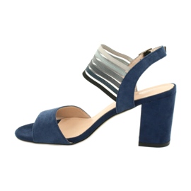 Sandalen auf dem Posten von Sergio Leone SK867 marineblau 2