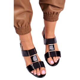 Sandalen mit niedrigem Absatz Sergio Leone SK910 schwarz 2