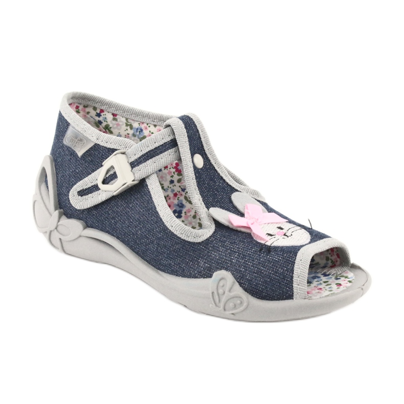 Befado Kinderschuhe 213P119 marineblau grau 1