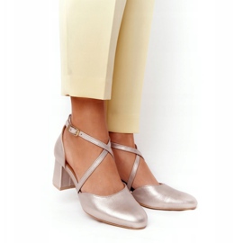 Damen Pumps Maciejka Leder Golden 04070-25 2