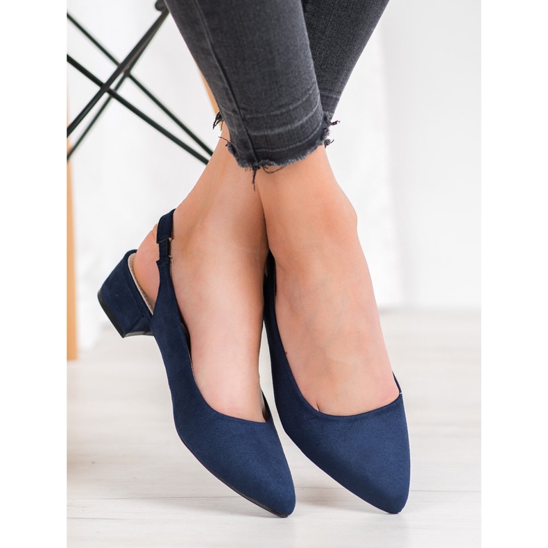 Goodin Pumps mit entdecktem Absatz marineblau 2