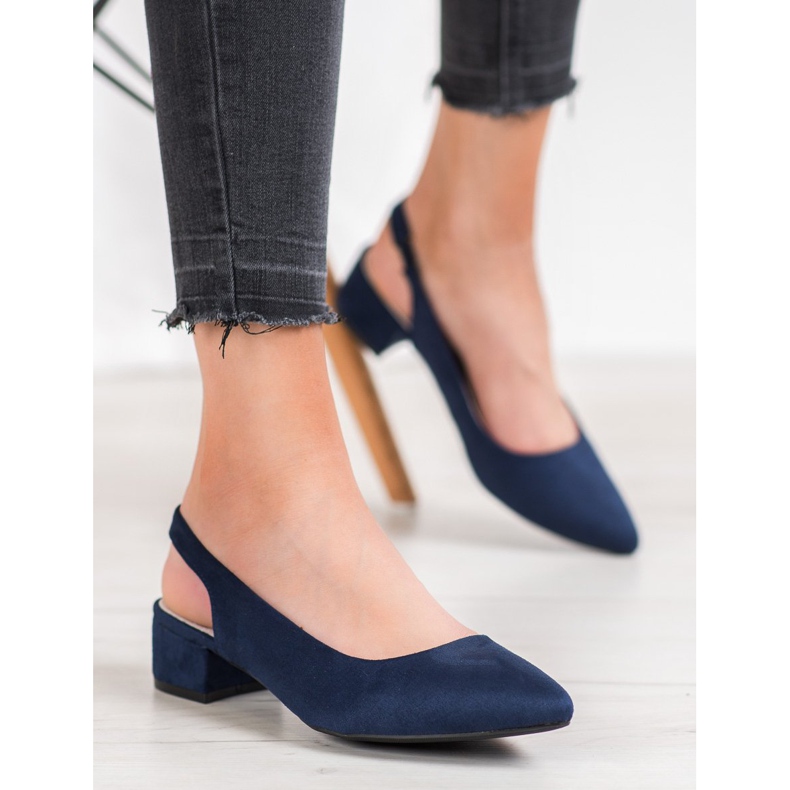 Goodin Pumps mit entdecktem Absatz marineblau 1