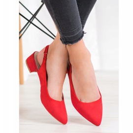 Goodin Pumps mit entdecktem Absatz rot 2