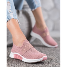 SHELOVET Sportschuhe zum Hineinschlüpfen rosa 1