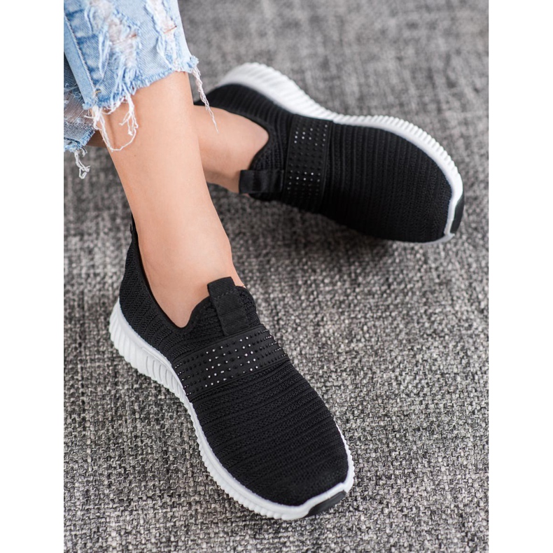 SHELOVET Sportschuhe zum Hineinschlüpfen schwarz 1