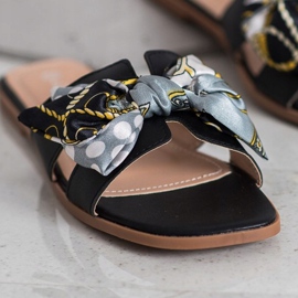 SHELOVET Elegante Hausschuhe schwarz 2