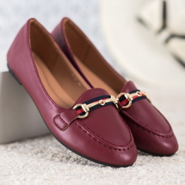 Clowse Modische Herren mit Öko-Leder rot 2