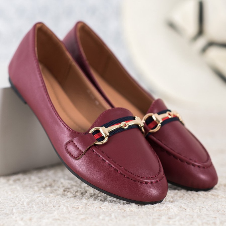 Clowse Modische Herren mit Öko-Leder rot 2