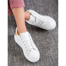 Renda Weiße Turnschuhe auf der Plattform 1