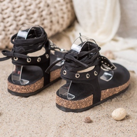 Seastar Gebundene Flip-Flops-Sandalen schwarz 1