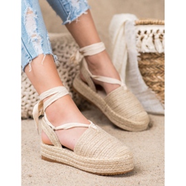 Seastar Gebundene Espadrilles-Sandalen braun 1
