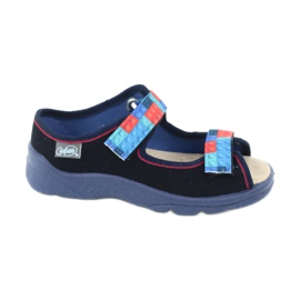 Befado Kinderschuhe 869X140 rot marineblau blau 1
