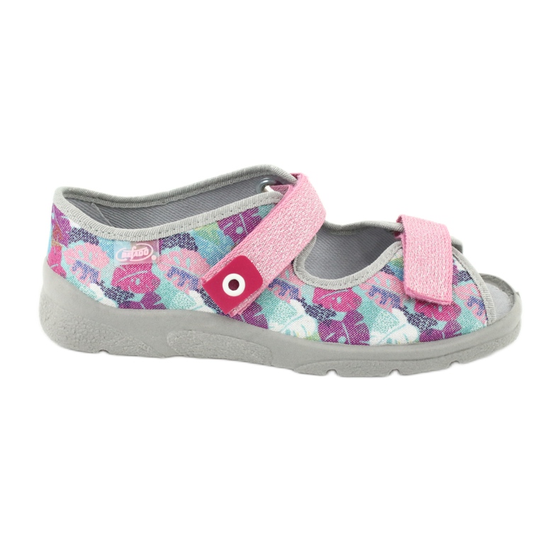 Befado Kinderschuhe 969Y149 rosa grau 1