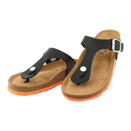 Hausschuhe BIOX Gerona schwarz orange 2