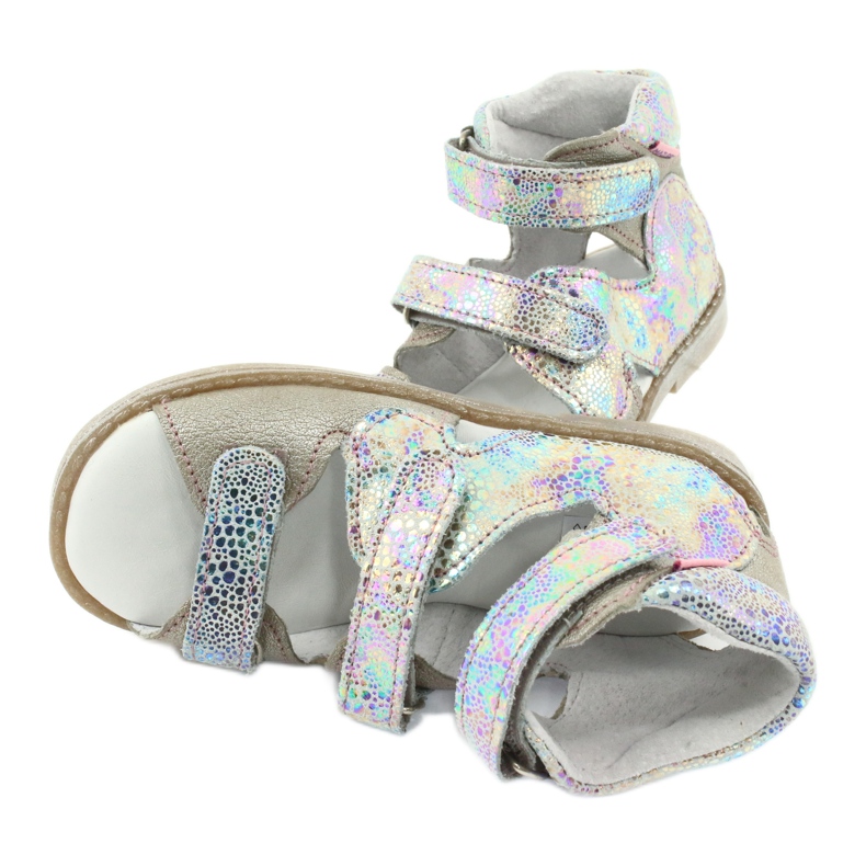 Mazurek Hohe präventive Ledersandalen pln 291 mehrfarbig 4