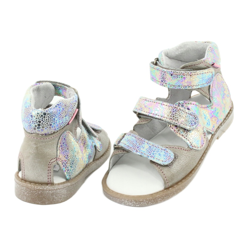 Mazurek Hohe präventive Ledersandalen pln 291 mehrfarbig 3