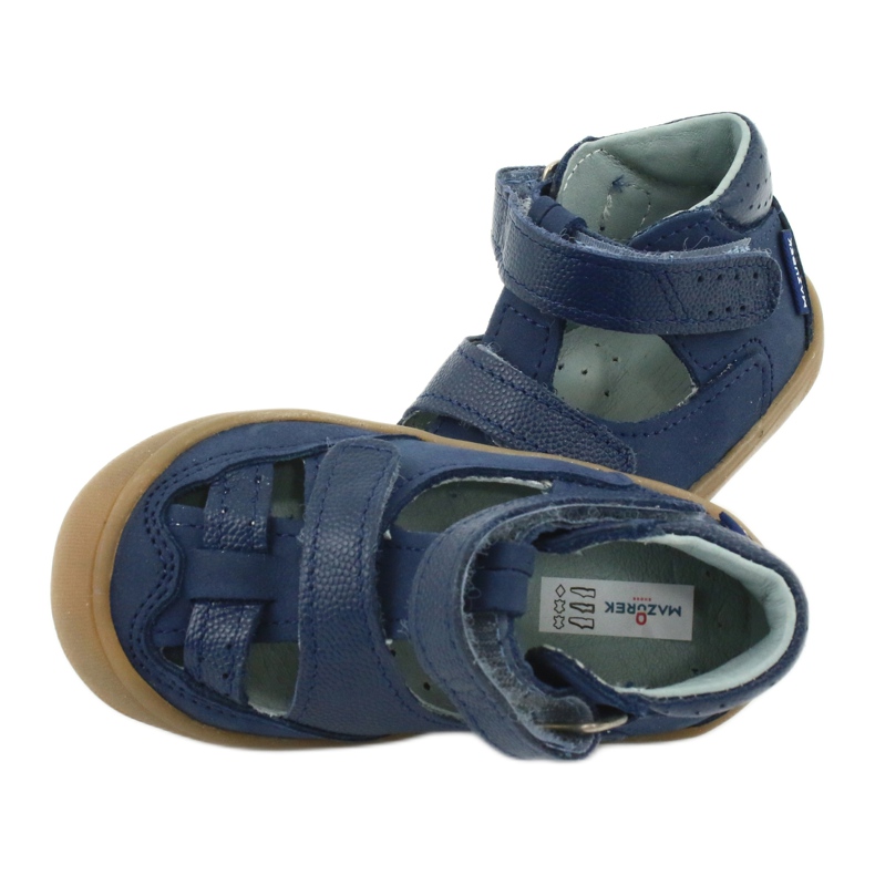 Sandalen Jungen Rüben Mazurek 1187 marineblau navy blau 4