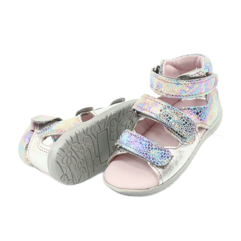Metallic Girls 'Sandalen hoher Präventiv Silber Mazurek 291 4