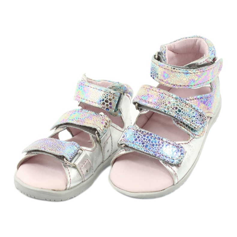 Metallic Girls 'Sandalen hoher Präventiv Silber Mazurek 291 2