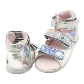 Metallic Girls 'Sandalen hoher Präventiv Silber Mazurek 291 3