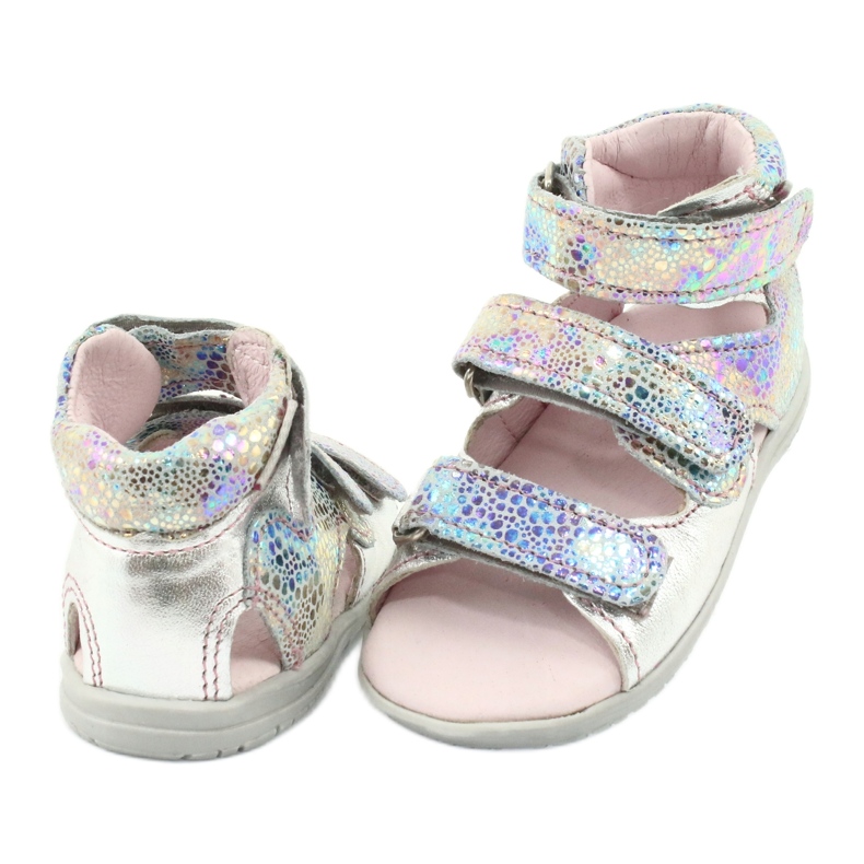 Metallic Girls 'Sandalen hoher Präventiv Silber Mazurek 291 3