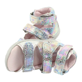Metallic Girls 'Sandalen hoher Präventiv Silber Mazurek 291 5