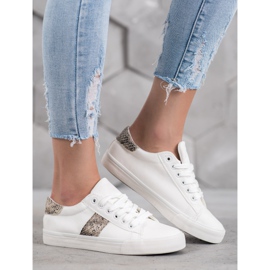 SDS Sportschuhe auf dicker Sohle weiß 2