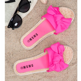 SHELOVET Stilvolle rosa Hausschuhe 2