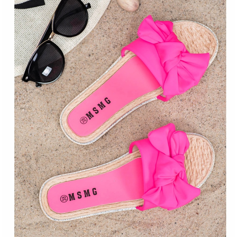 SHELOVET Stilvolle rosa Hausschuhe 2