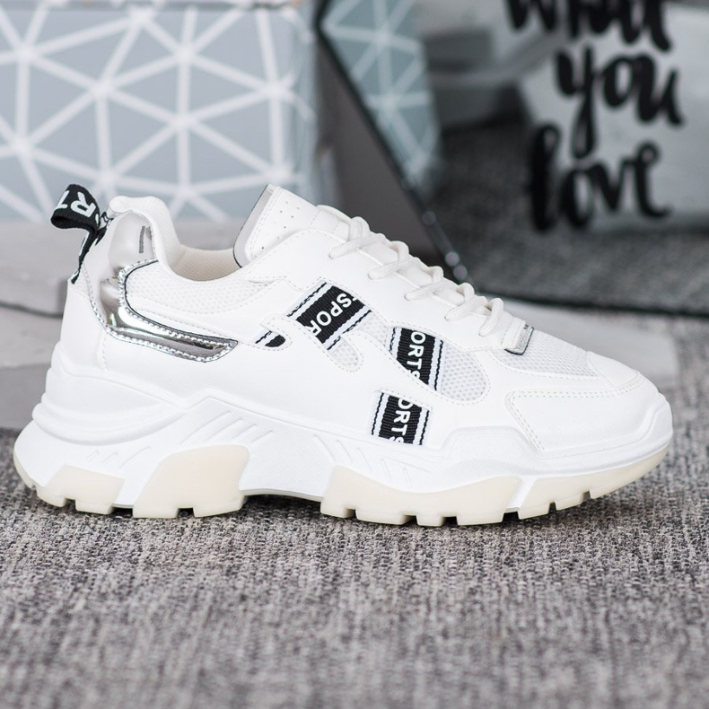 SHELOVET Weiße Sport-Sneaker 2