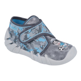 Befado Kinderschuhe 523P014 blau grau 1