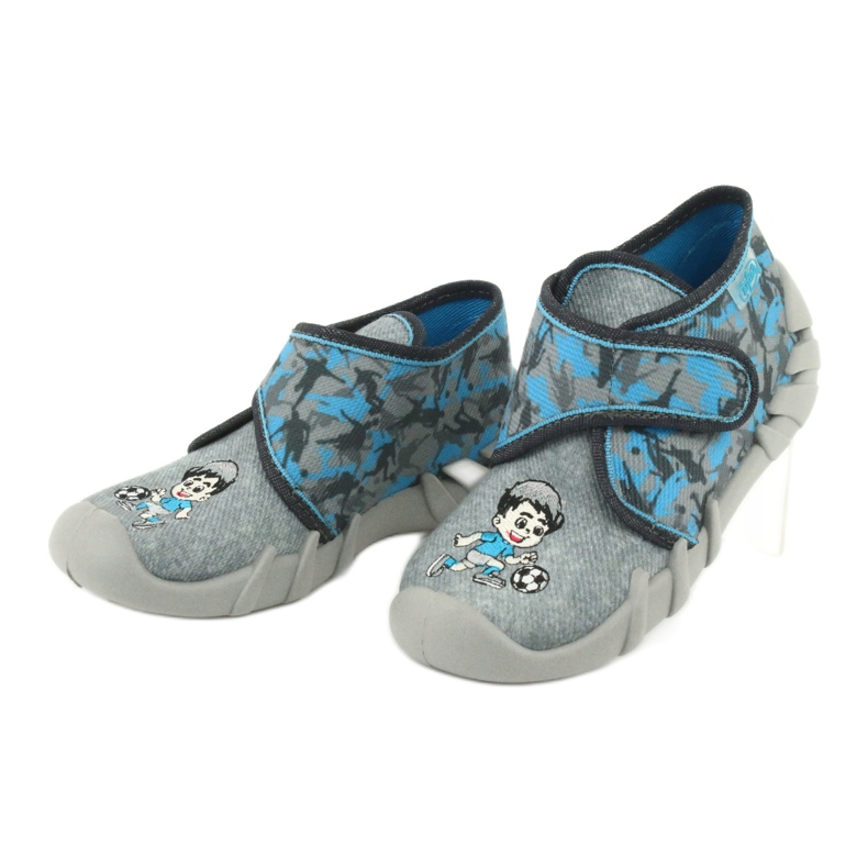 Befado Kinderschuhe 523P014 blau grau 4