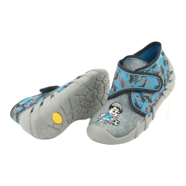 Befado Kinderschuhe 523P014 blau grau 6