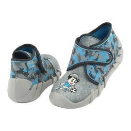 Befado Kinderschuhe 523P014 blau grau 5