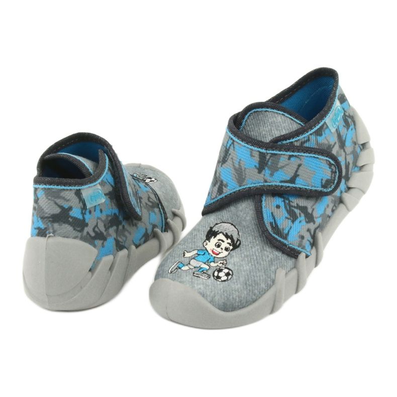 Befado Kinderschuhe 523P014 blau grau 5