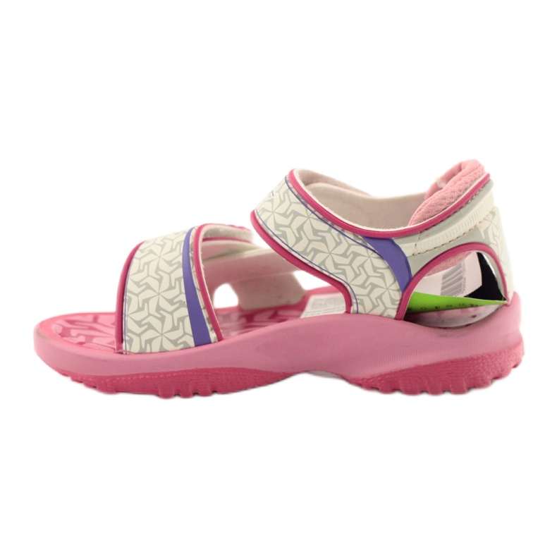 Rider Fahrer rosa-weiße Kindersandalen für Klettverschluss 80608 3
