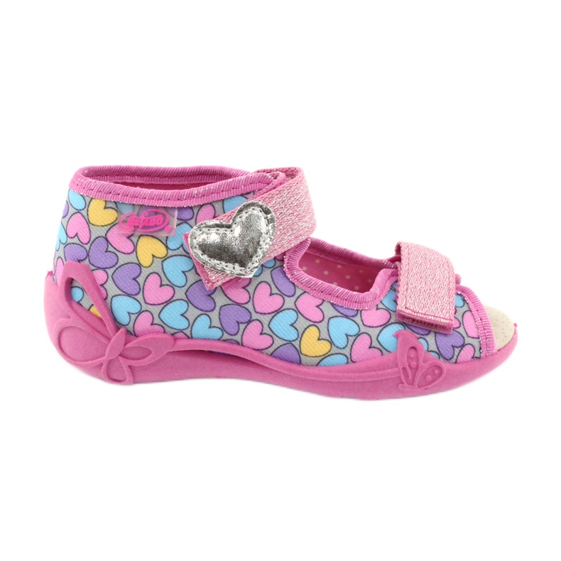 Befado gelb Kinderschuhe 342P014 rosa 1
