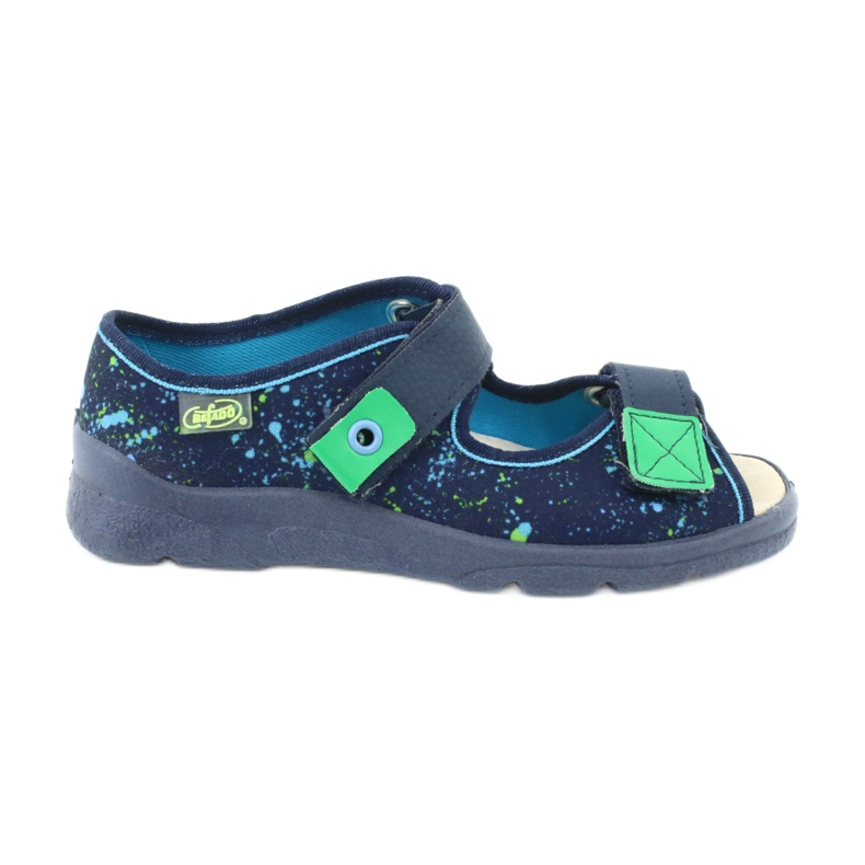 Befado Kinderschuhe 869Y142 marineblau grün 1