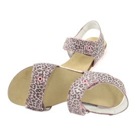 Bartek rosa Sandalen mit Leopardenmuster 79183-BBK 4