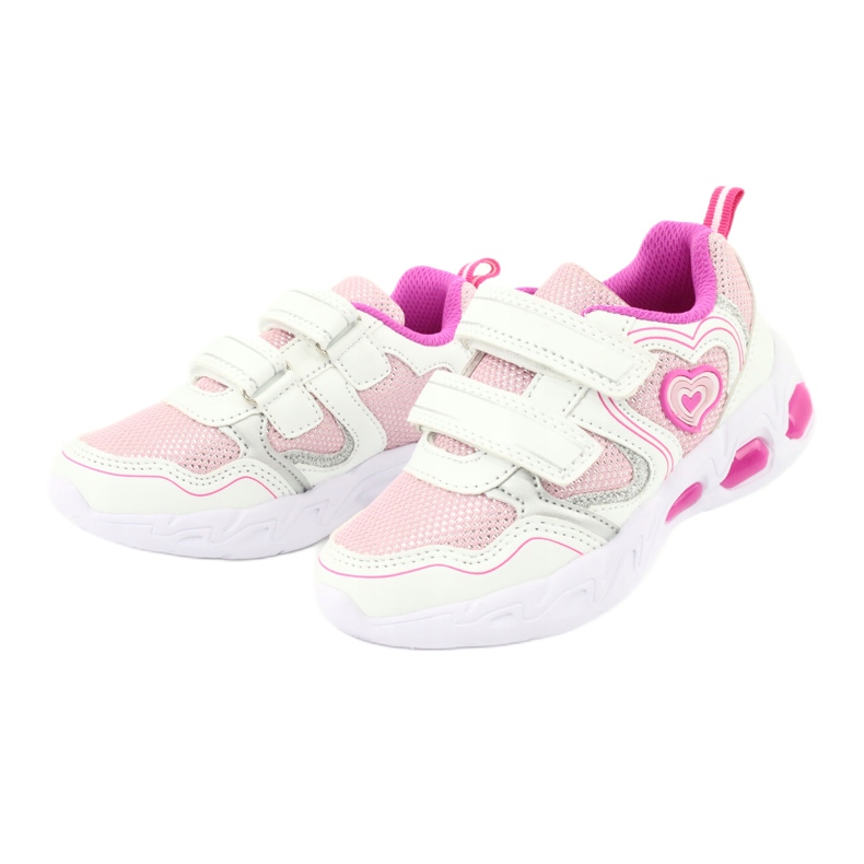 Evento Leuchtende Sportschuhe NEWS 20DZ55-1778 weiß rosa grau 2