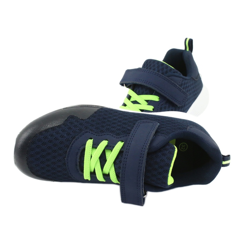 Sportschuhe für Klettmantel Marine Blue/Green News 20Z55-2312 blau 4