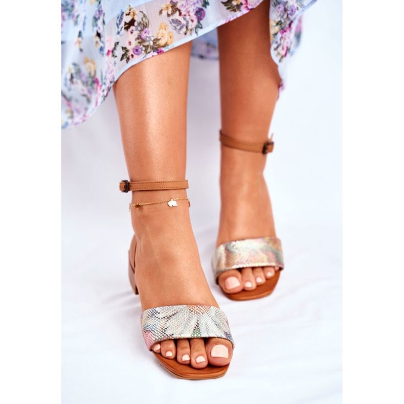 Damen Sandalen Maciejka Leder Roter Kopf 04618-29 braun 2