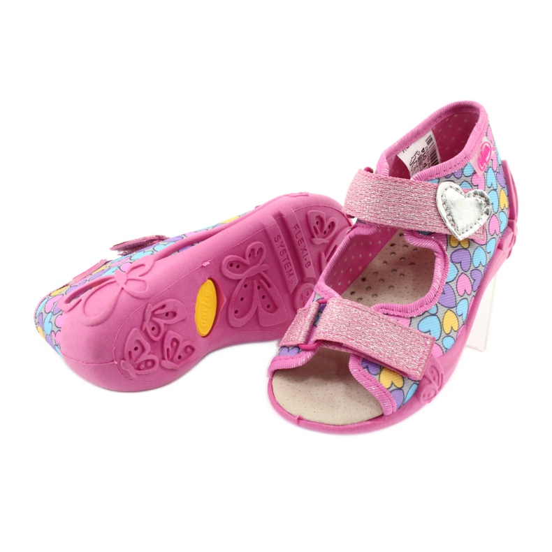 Befado gelb Kinderschuhe 342P014 rosa 4