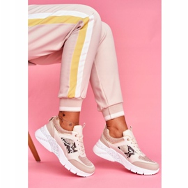 Damen Sportschuhe Beige Glitzer Lissabon 2