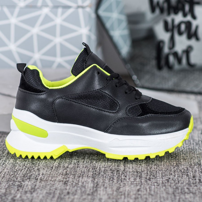 SHELOVET Schwarze Sportschuhe 2