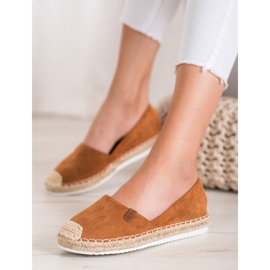 SHELOVET Klassische Espadrilles braun 2